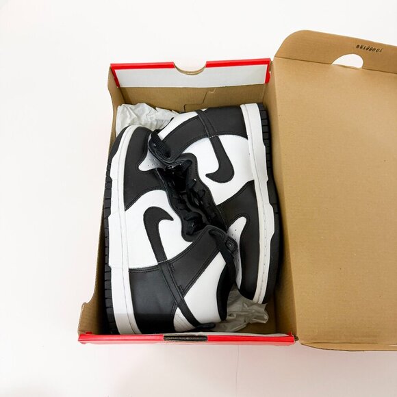 BRAND NEW IN BOX WOMENS NIKE DUNK HIGH PANDA BLACK WHITE SNEAKERS - Picture 14 of 16